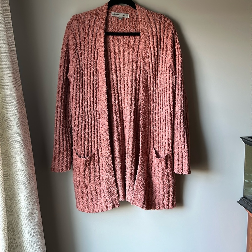 Soft popcorn cardigan